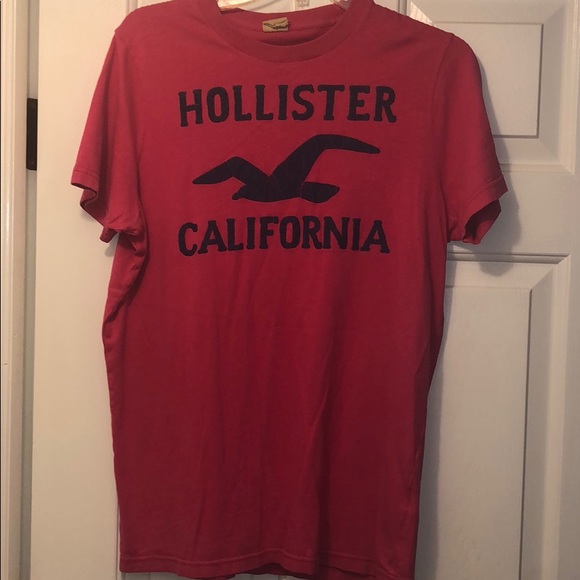 Hollister size L red and navy short sleeve shirt - Picture 3 of 8